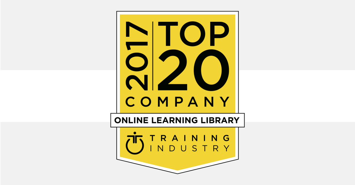 Training Industry Top 20 Online Learning Library logo